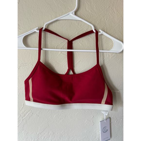 NWT Johnny Was Calme Endurance Cross Back Bra in Red Size M - Picture 3 of 8